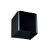 Φωτιστικό Τοίχου Απλίκα COB LED 3W 3000K Up-Down Cube Μαύρο Ματ Aca L35037BK